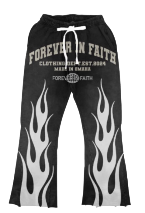 FIF Acid Wash Flare Pants